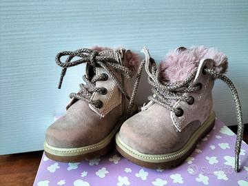 Scarponcini bambina con pelo