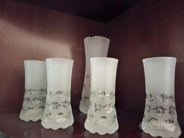 Bicchieri cristallo satinato