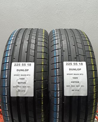 2 GOMME 225 55 18 DUNLOP 2024 RIF3770