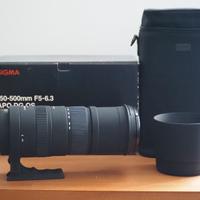 Teleobiettivo Sigma (Nikon) 150-500 mm