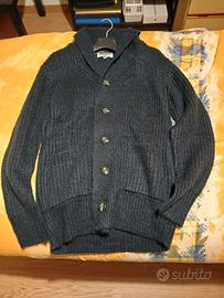 giacca in acrilico blu
