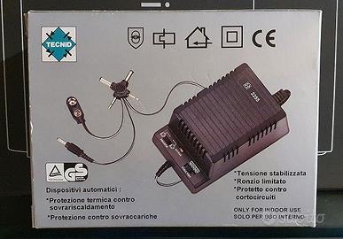 Alimentatore Stabilizzato TECNID 1A 3-12V AC/DC