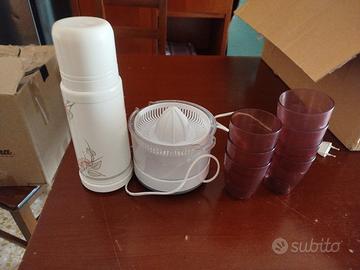 spremi agrumi , termos e bicchieri in plastica 