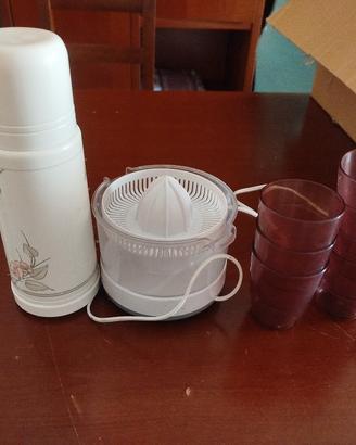 spremi agrumi , termos e bicchieri in plastica 