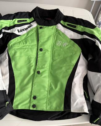 Giacca moto vintage Kawasaki Ninja - taglia 50 (L)