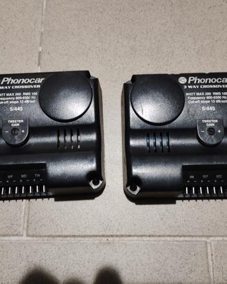 Audio Crossover automobile phonocar 3 vie 200 WATT