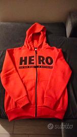 Felpa moderna con zip e cappuccio da ragazzo 