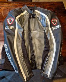 Giubbetto moto Suomy in pelle 