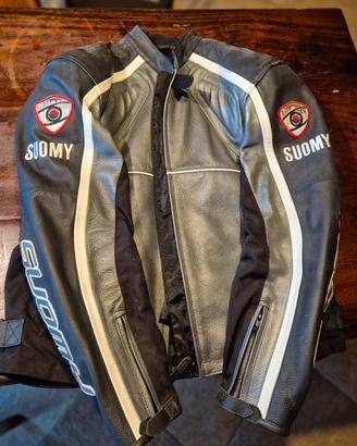 Giubbetto moto Suomy in pelle 