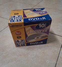 10 DVD Memorex vergini