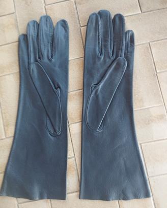 Guanti vintage in pelle lunghi da donna 
