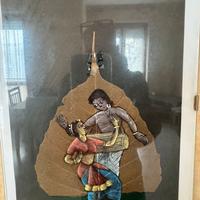 Foglie dipinte a mano