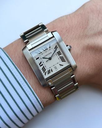 Cartier Tank Francaise 2302 Solo Scatola