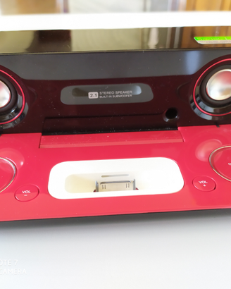 Impianto musicale portatile DK-AP7 Sharp per iPod