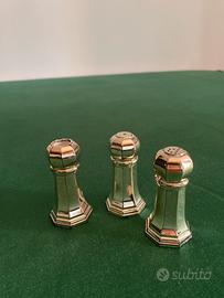 3 elementi da tavola in bagno d’argento