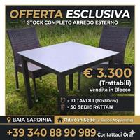 10 tavoli 50 sedie per bar e ristoranti