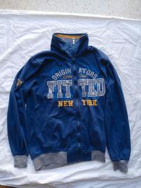 Last Star Felpa Blu con Zip e Stampa Taglia 15-16
