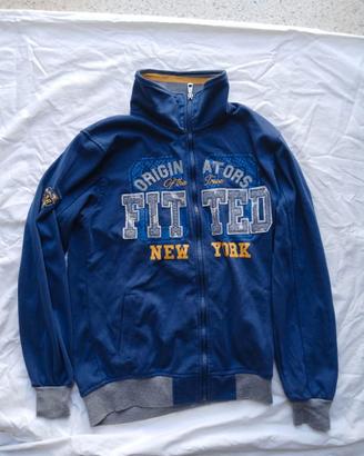 Last Star Felpa Blu con Zip e Stampa Taglia 15-16