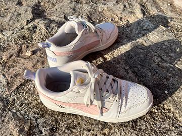 Scarpe bianche rosa lilla Puma