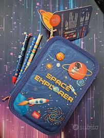 Portacolori Space Explorer + 2 penne e penna Click