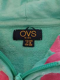 felpa verde floreale