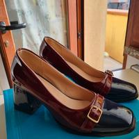 décolleté bicolore donna