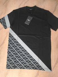 T-Shirt Fendi uomo nera taglia S 