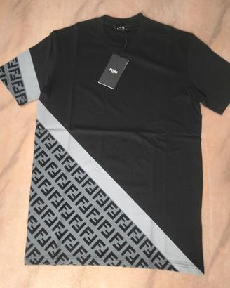 T-Shirt Fendi uomo nera taglia S 