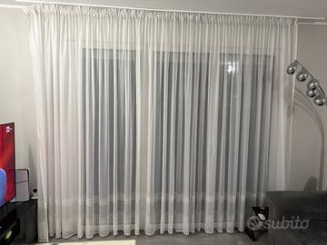 TENDA BIANCA DA ARREDAMENTO SOGGIORNO 830x264cm