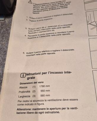 Frigorifero e freezer incorporati REX da incasso 