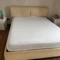 Letto mateimoniale sfoderabile con contenitore