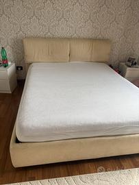 Letto mateimoniale sfoderabile con contenitore