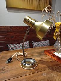 Lampada da tavolo anni 60 Veneta Lumi in ottone