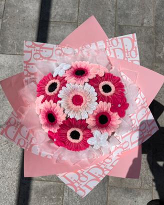bouquet eterno di gerbere fatte a mano
