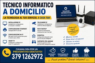 Tecnico informatico a domicilio