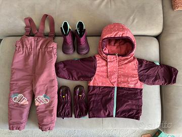 Completo neve bambina/o 18/30 mesi come nuovo