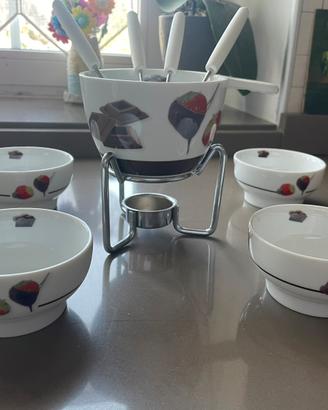 🍫 Set fonduta al cioccolato in ceramica