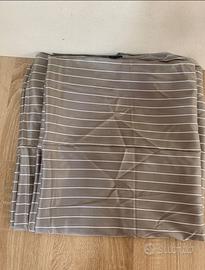 Nuovo scampolo di stoffa di fodera a righe