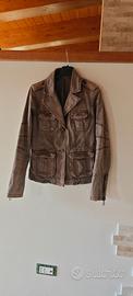Giacca Extyn stile militare safari marrone donna