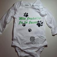 body neonato con scritte personalizzate