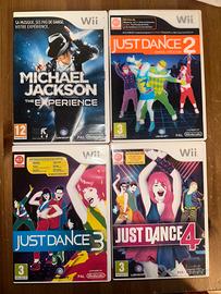 Lotto 4 Giochi Wii - Just Dance + Michael Jackson