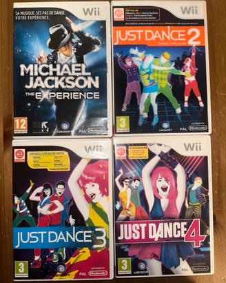 Lotto 4 Giochi Wii - Just Dance + Michael Jackson