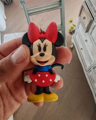 Portachiavi Minnie Mouse in gomma 3D Disney

