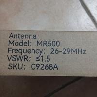ANTENNA CB RETEVIS MR500 E BASE MAGNETICA NUOVE