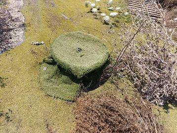 Zavorre 50 kg in cemento  tensostruttura tendone