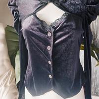 camicia donna in velluto.