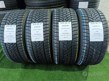 4 GOMME 215 45 17 DUNLOP INV RIF2733
