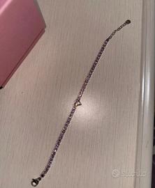 Bracciale tennis rosa