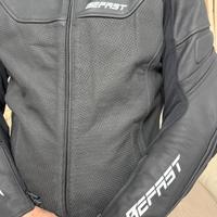 giacca Moto in pelle nuova con cartellino Befast