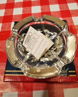 posacenere cristallo argento 